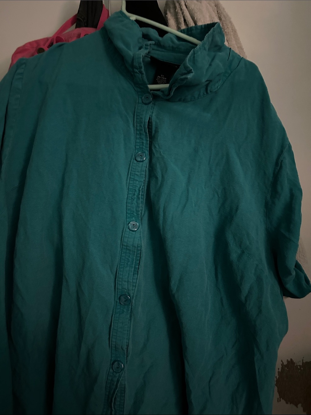Maggie Barnes Teal Button-Down Shirt